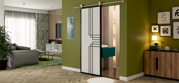sliding bathroom door installation in California City